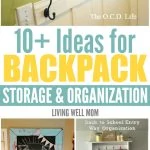 Are the kids back in school? These 10+ simple solutions for backpack storage and organization problems couldn't have come at a better time!
