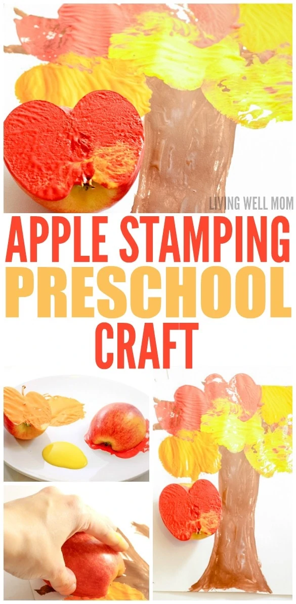 Apple stamping is a fun way for preschoolers to explore art. Make a colorful fall tree with apple stamping for a craft you'll be proud to display!