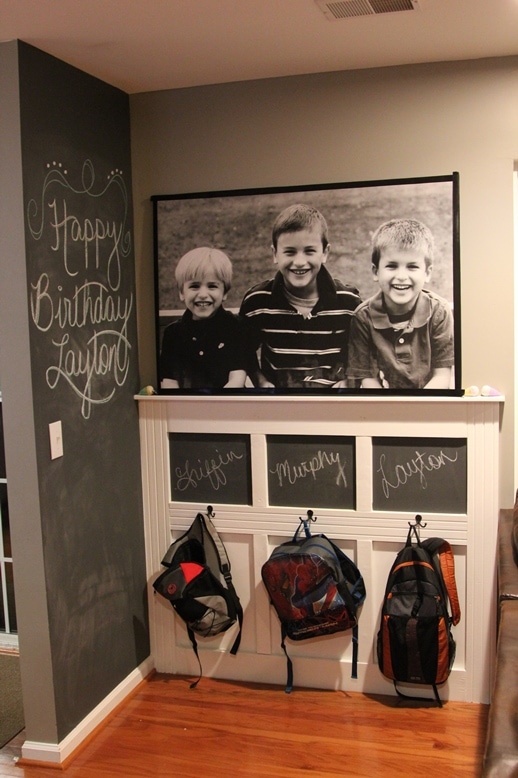 school bag storage ideas