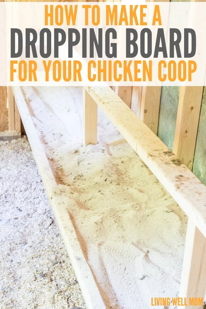 chicken coop dropping board