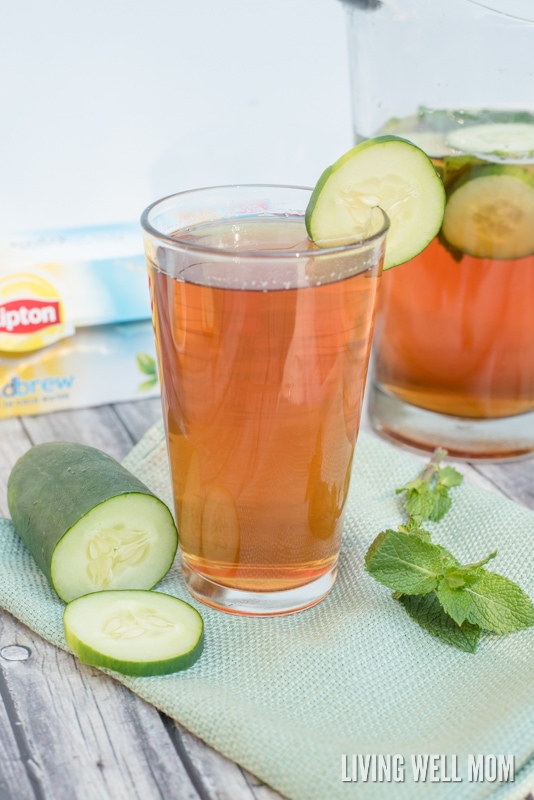Lightly sweetened with a touch of honey, this Cucumber Mint Iced Tea recipe is simple to make and the perfect way to add a refreshing twist to an iced tea.
