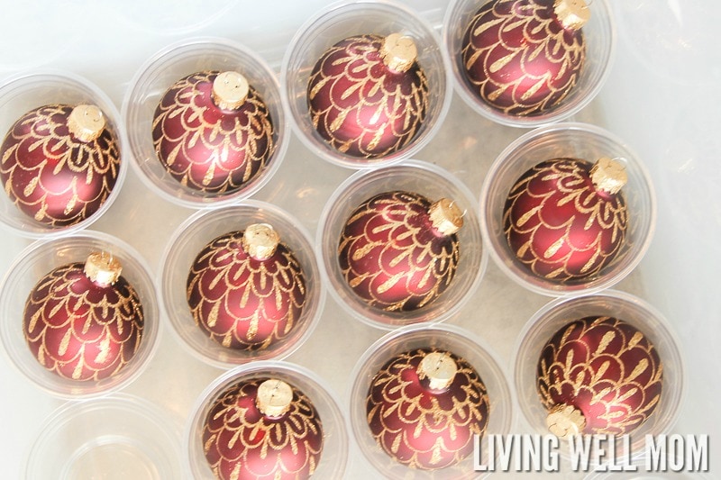 Easy DIY Christmas Ornament Storage