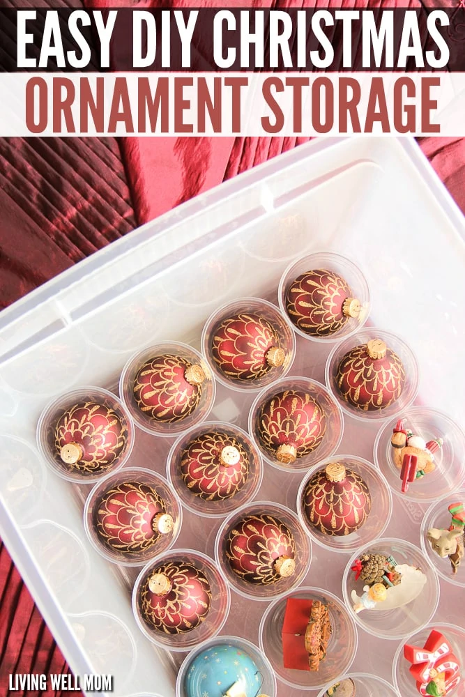 Need an easy way to store your breakable Christmas ornaments safely? Here’s how to do it without the fancy systems and using supplies you probably already have at home! 