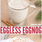 Eggless Eggnog - In just 2 minutes, you can whip up a batch of this delicious creamy eggfree eggnog! It's also dairy-free, Paleo-friendly, and delicious with almond milk or coconut milk - your choice!