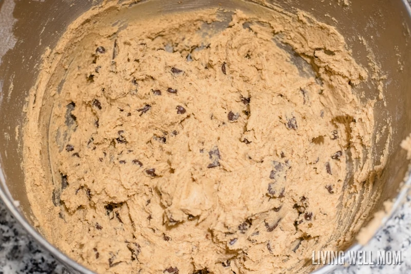 Dairy-free chocolate chip cookies so delicious, no one will guess they're gluten-free too! They're quick and easy to make and sweetened with coconut sugar; this favorite recipe gets two thumbs up from kids and adults alike!