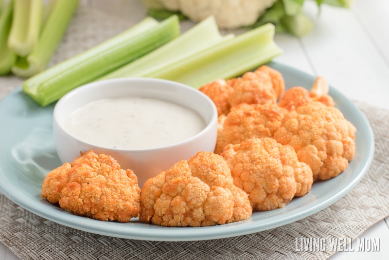 This Paleo Buffalo Cauliflower recipe is a delicious guilt-free snack or appetizer and it's also dairy-free!