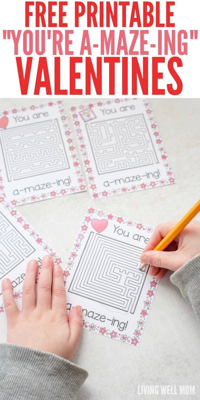 Perfect for busy moms who don't have time for a fancy craft projects with their kids, these free printable valentines are a fun quick and easy activity.