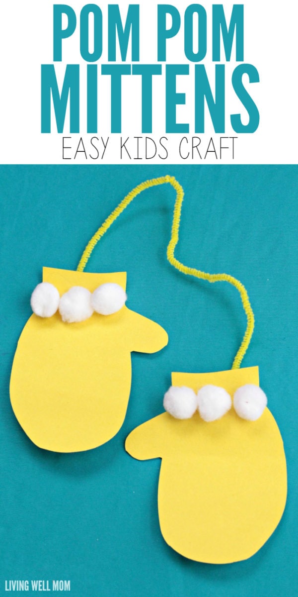 Pom Pom Mittens Craft for Kids