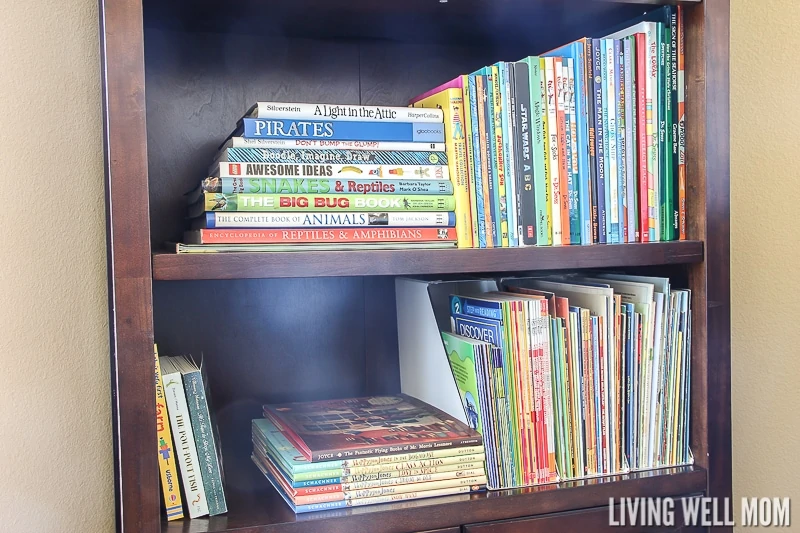 Two simple ideas for how to organize kids’ books the inexpensive effective way!