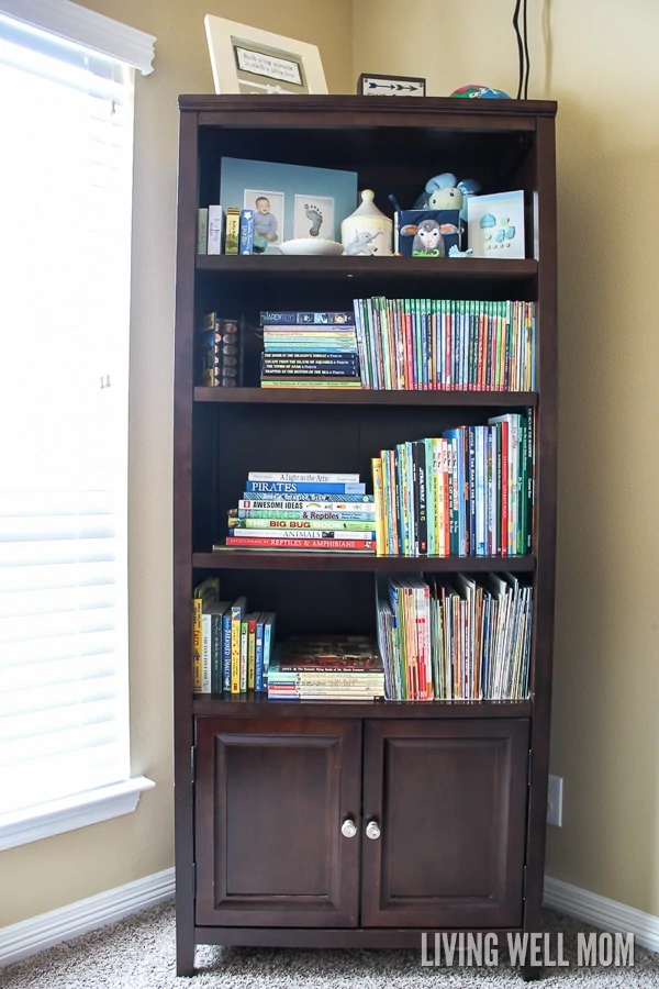 Two simple ideas for how to organize kids’ books the inexpensive effective way!