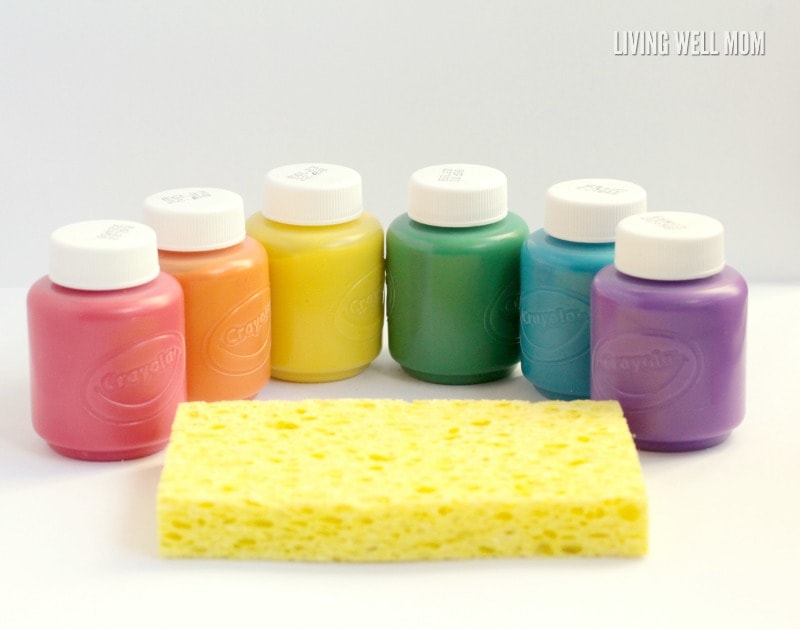 How to Make a Sponge Painting Rainbow How to Make a Sponge Painting Rainbow