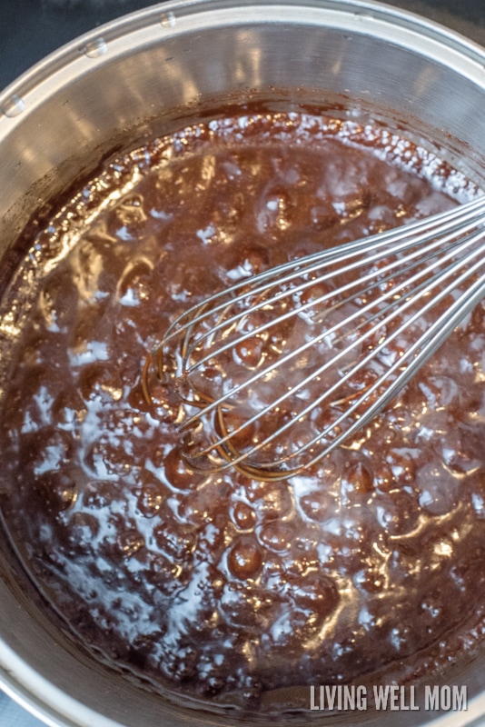 boiling mixture for no-bake cookies