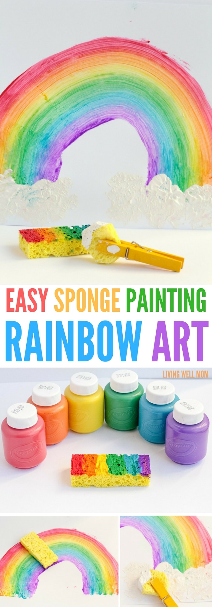 How To Make A Sponge Painting Rainbow