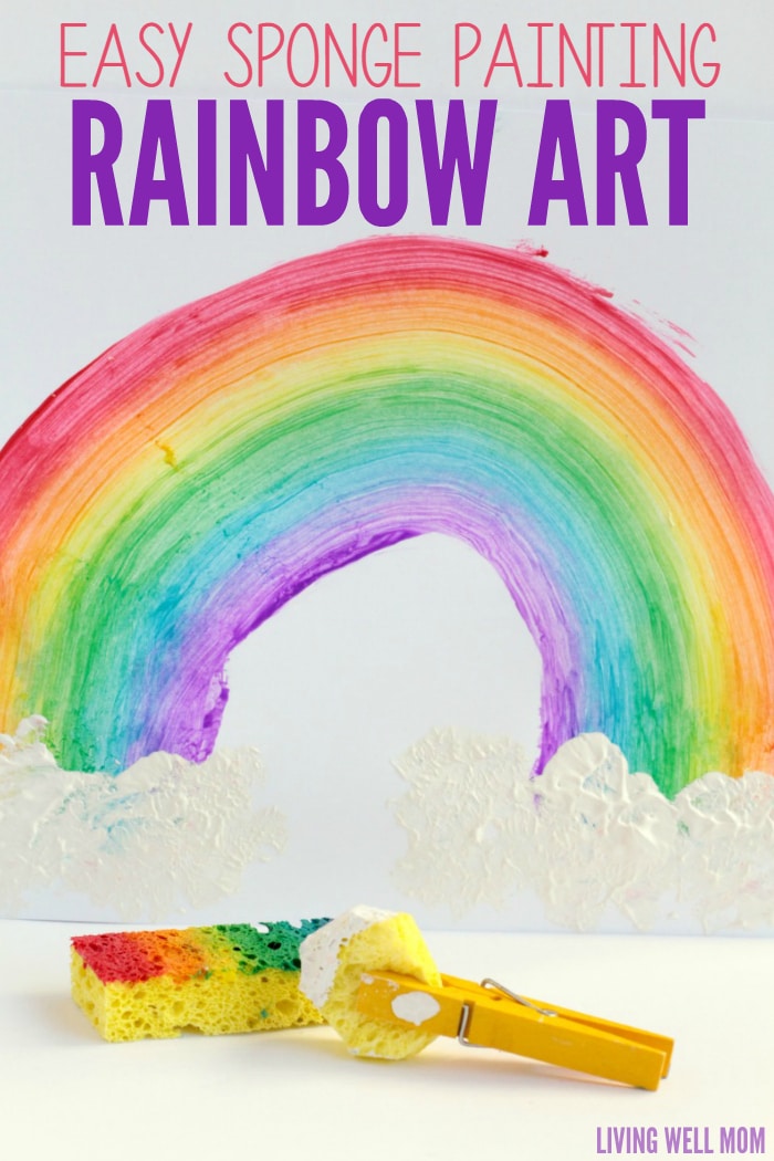 How to Make a Sponge Painting Rainbow