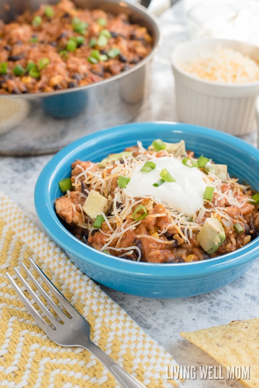 One-Pot Turkey Enchilada Casserole