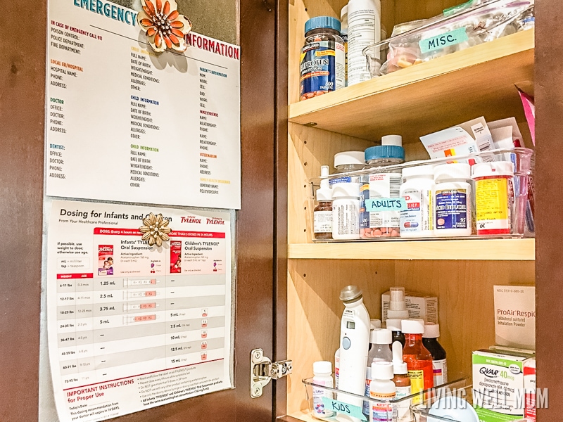 4 Simple Steps To Organize Your Medicine Cabinet Living Well Mom