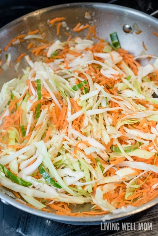 One-Pot Pancit is a quick and easy rice noodle dinner the whole family will love. With chicken, shrimp, and vegetables, this delicious recipe is gluten-free and kid-approved too!