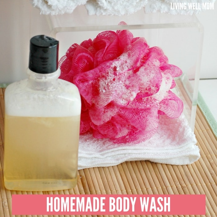 With 3 all-natural ingredients (including essential oils), you’ll be amazed at how easy it is to make homemade body wash!