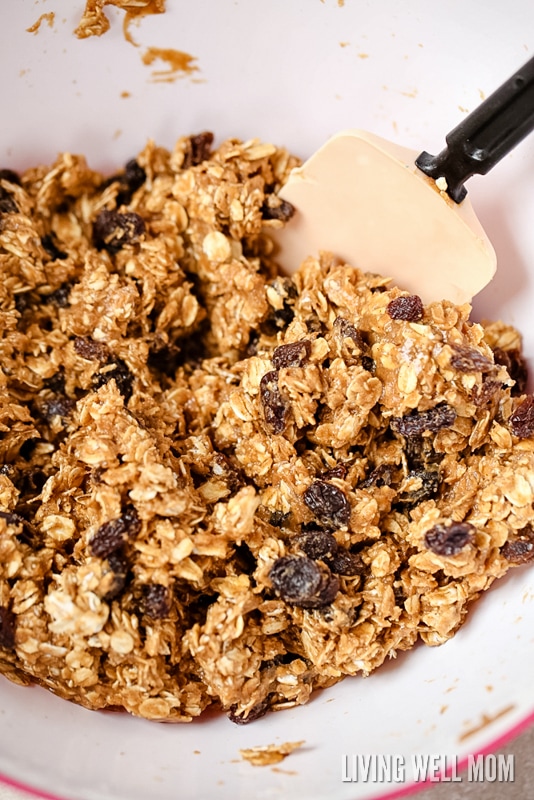These gluten-free, dairy-free Oatmeal Raisin Cookies are so chewy, thick, and delicious, no one ever guesses they're not 'regular cookies! This kid-favorite recipe is deliciously spiced with cinnamon and a hint of nutmeg and chock full of raisins.