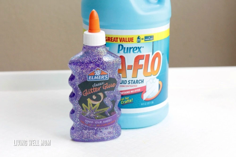 Easy DIY Glitter Glue Slime - Mom Spark - Mom Blogger