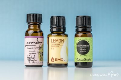 essential oils for allergies - lavender, lemon, peppermint