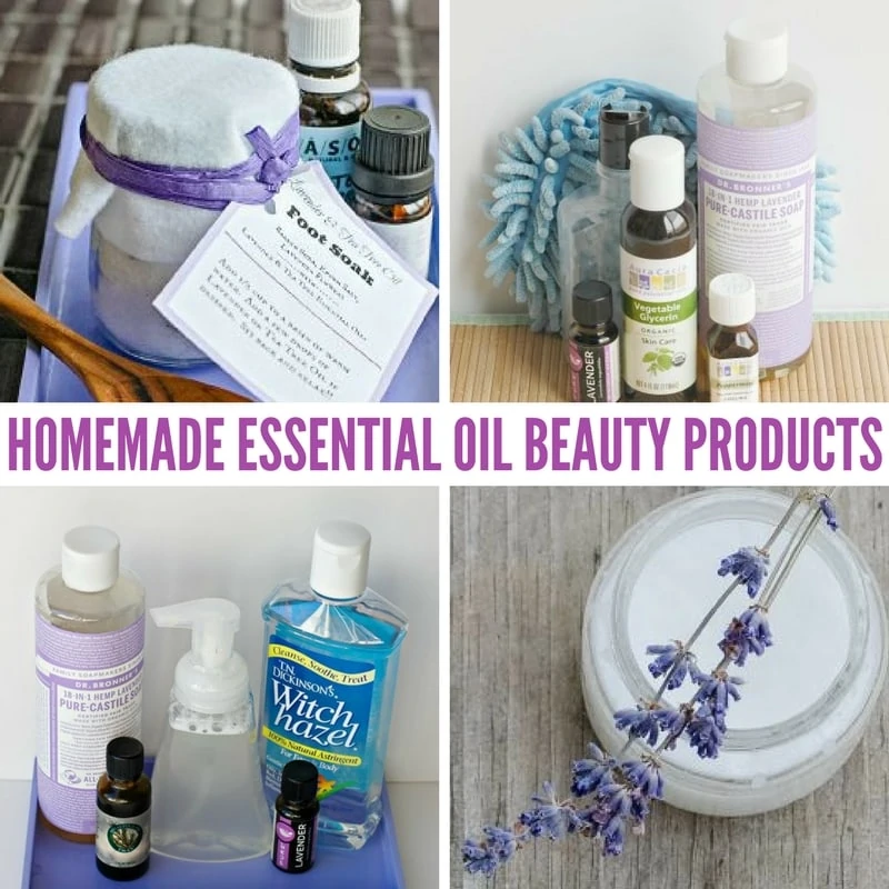 Homemade Essential Oil Beauty Products