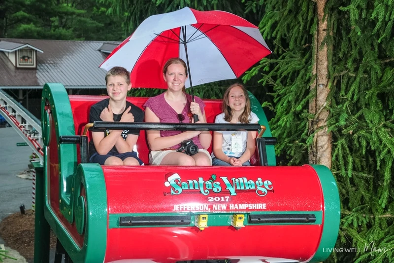 16 Reasons Why You Need to Take Your Family to Santa's Village in Jefferson, NH - from meeting Santa himself to feeding his reindeer, fun roller coasters and an awesome watermark, Santa's Village is an amazing family attraction the whole family will love!