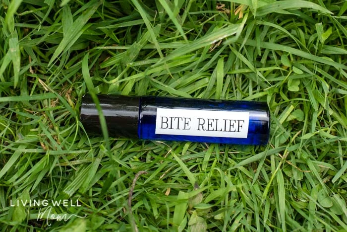 itch relief for insect bites in a roller bottle
