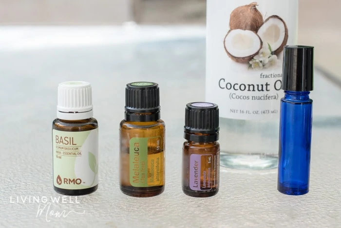 basil, melaleuca, lavender essential oils for itchy bug bites