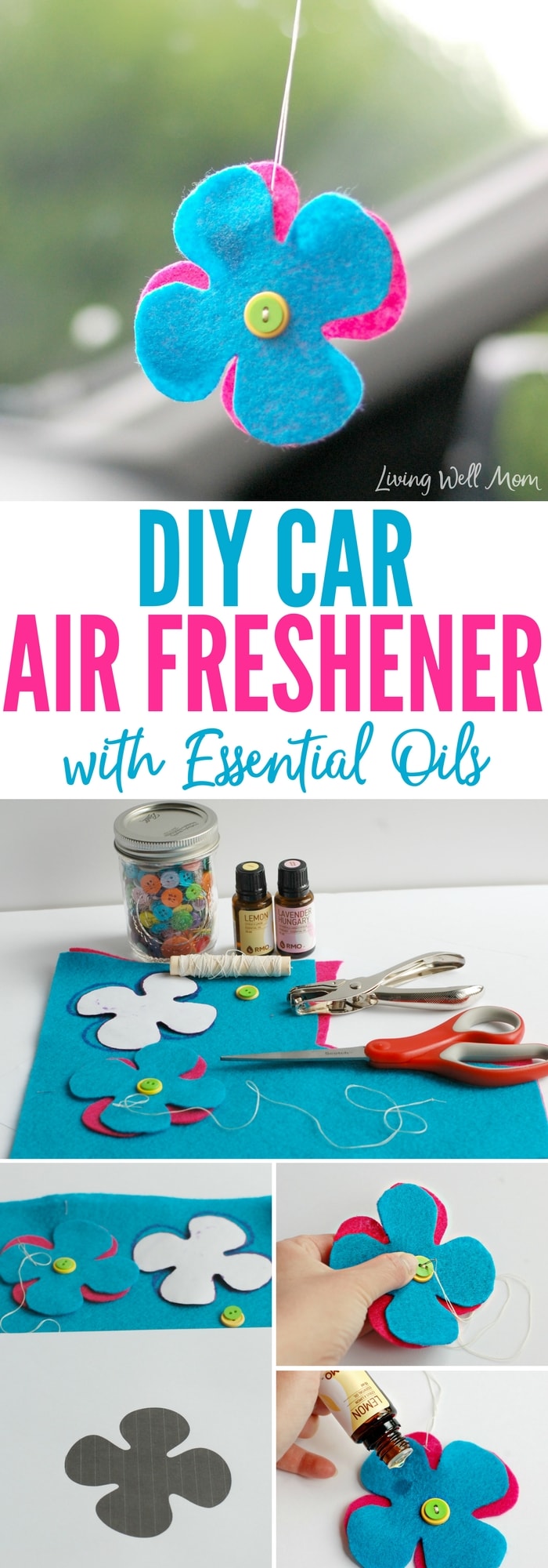 DIY Car Air Freshener With Essential Oils 1 