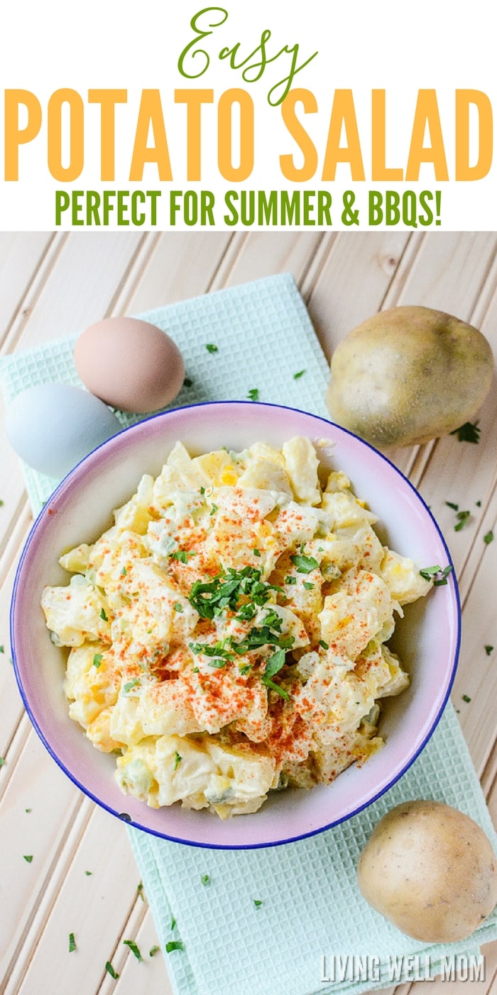 easy potato salad with text