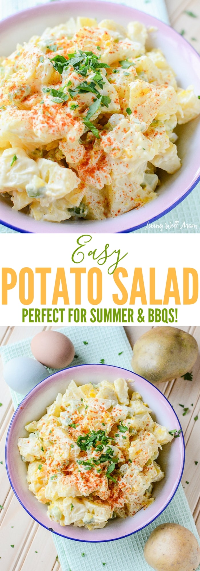 collection of photos for easy potato salad recipe