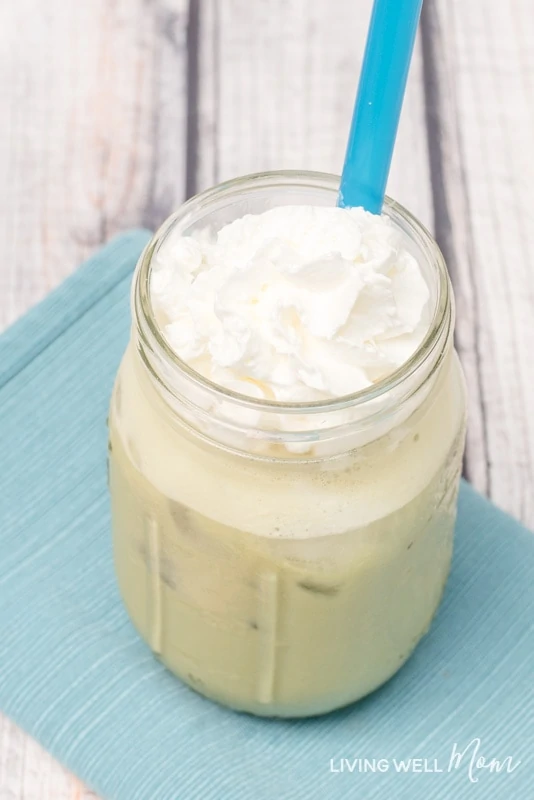 healthier copycat of the Starbucks Green Tea Frappuccino