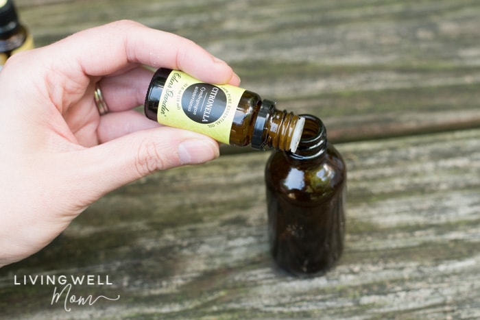 citronella essential oil for homemade mosquito repellent