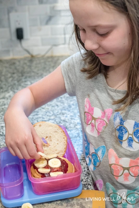 PB&J doesn't have to be the same old day after day. Kids will love these 5 tasty gluten-free twists on peanut butter & jelly sandwiches and so will you, Mom! Plus find inspiration for delicious and nutritious extras and snacks to include in your kids' school lunches.