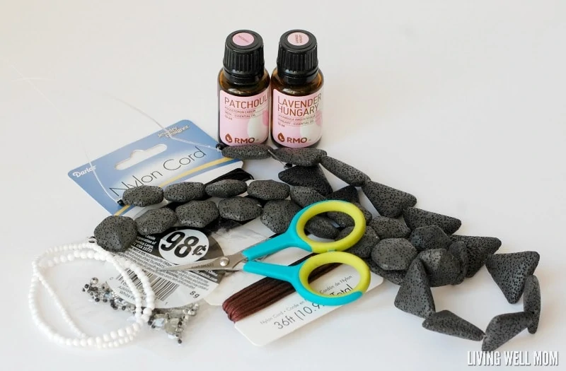 How to make a DIY essential oil necklace your kids will love! This simple homemade idea has designs for both boys and girls and is a great way for them to carry their favorite essential oil with them throughout the day!