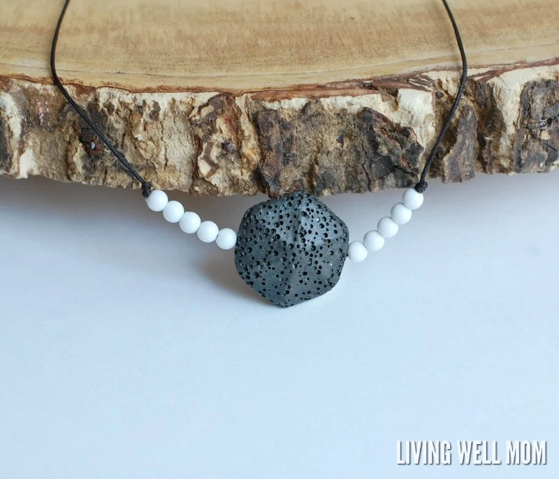 How to make a DIY essential oil necklace your kids will love! This simple homemade idea has designs for both boys and girls and is a great way for them to carry their favorite essential oil with them throughout the day!