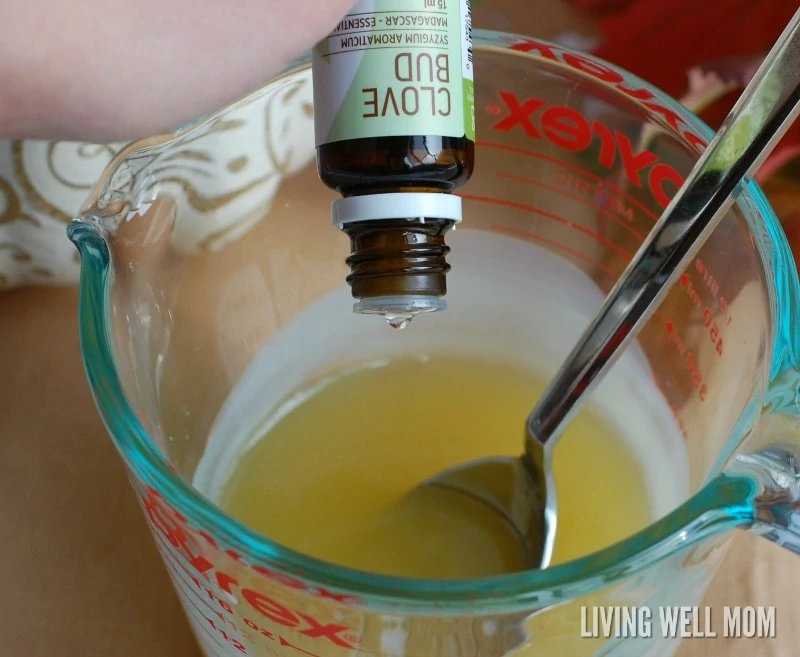 How to make DIY pumpkin spice lip balm; all you need are essential oils, 2 simple ingredients, and only 15 minutes! I love to make this all-natural lip balm as an easy homemade gift and of course, I always keep a couple tubes for myself!