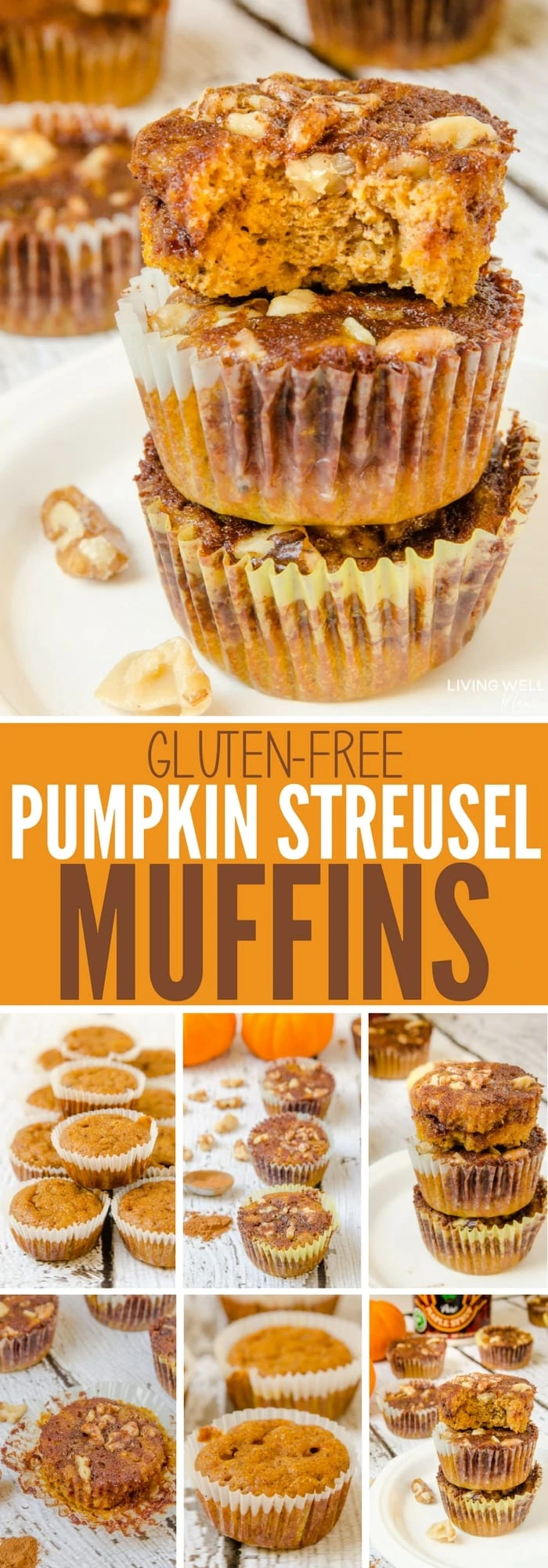  I didn't believe these delicious Pumpkin Streusel Muffins were gluten-free when I first tried them- they are so good! I love how they're naturally sweetened and easy to make too. My whole family, including the kids, love this recipe!