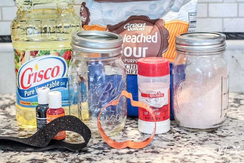 ingredients needed for homemade playdough