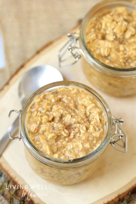 vegan pumpkin overnight oats