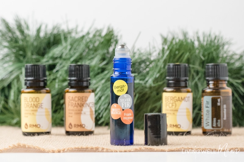 This Holiday Calming Essential Oil Blend can bring back the joy this Christmas. It may help uplift your mood, reduce stress levels, relax, and improve brain fog. (Moms love it!) Get the easy DIY blend here...