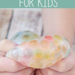 How to make a DIY Stress Ball for kids (or mom!) This easy-to-make stress ball has a fun, soft texture kids love squeezing as it helps them calm down, soothe themselves, or just play with it for fun. It's great for autistic kids too! You may find you have to make one for every person in your family!