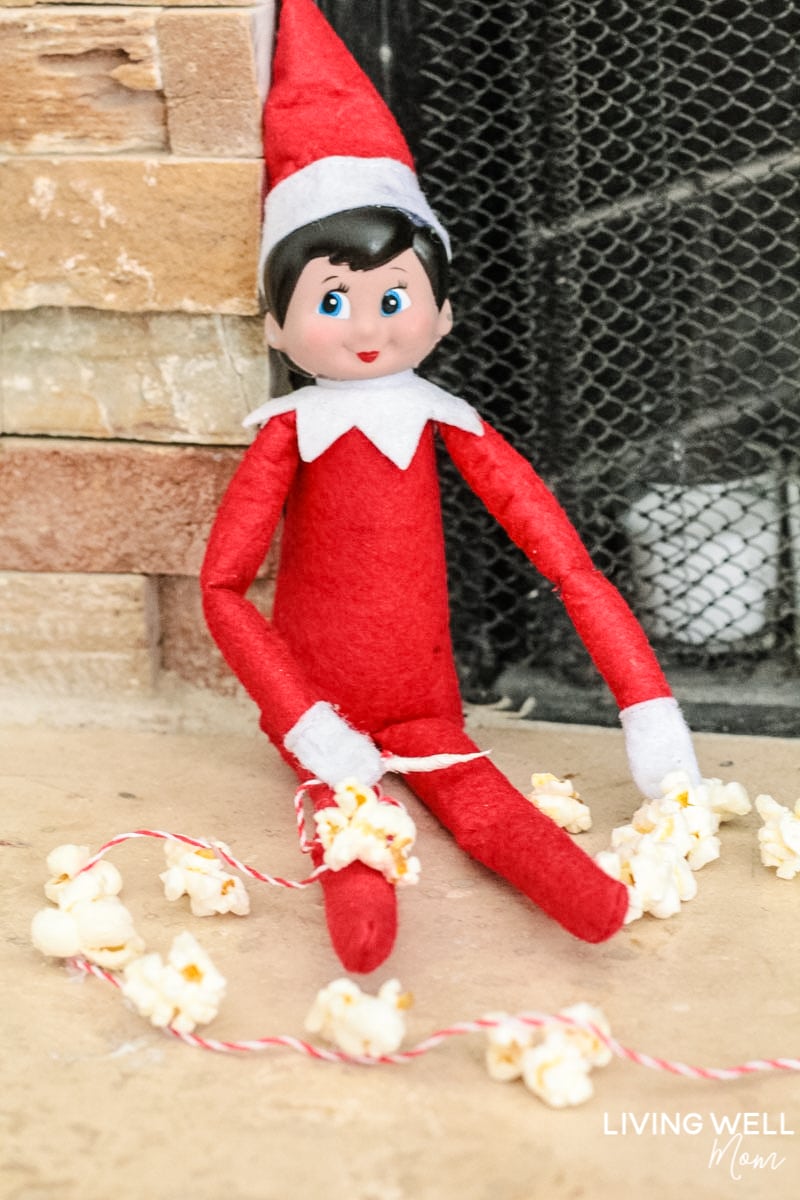 Looking for SIMPLE ideas for your Elf on the Shelf? Here are 50 Mom-approved EASY Elf-on-the-shelf ideas that don't require elaborate planning or setup! Plus download a free printable.