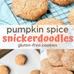 pumpkin spice snickerdoodles cookies