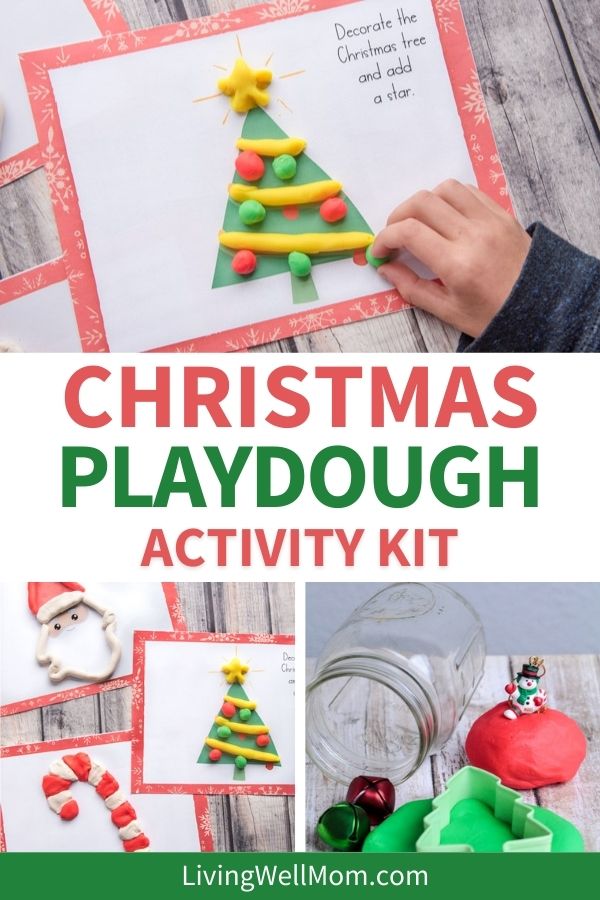 How to Make a Creative Christmas Playdough Kit for Kids (with Printables)