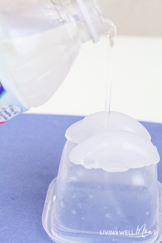 This fun STEM activity teaches kids about the science of water and ice. They'll be amazed at how it appears you are pouring ice directly from a water bottle with this "instant ice" activity!