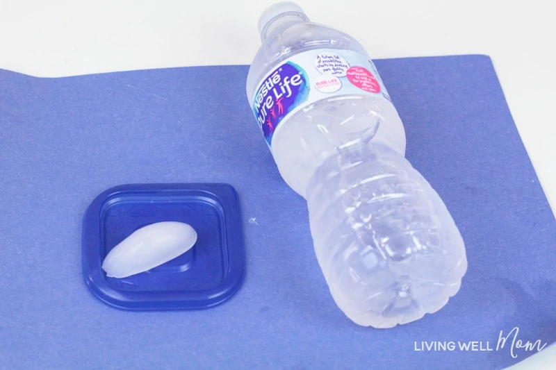 This fun STEM activity teaches kids about the science of water and ice. They'll be amazed at how it appears you are pouring ice directly from a water bottle with this "instant ice" activity!