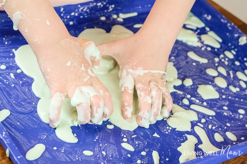 homemade oobleck activities for kids at home