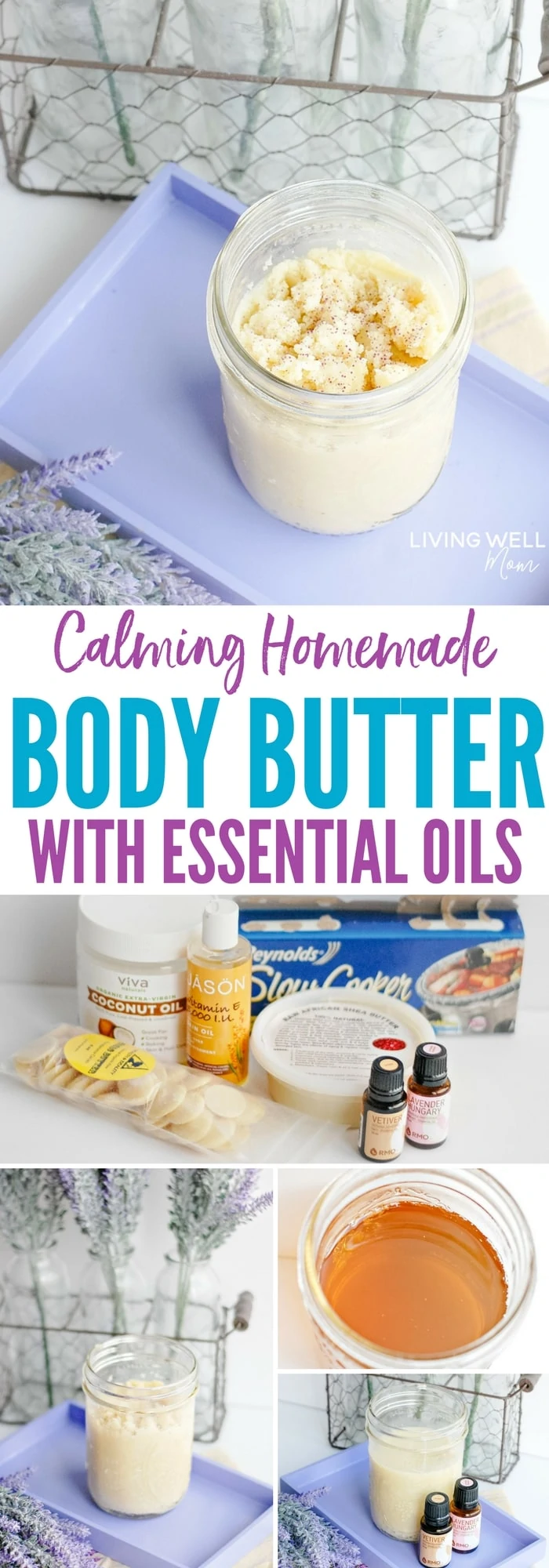 Calming Homemade Body Butter with Essential Oils Recipe